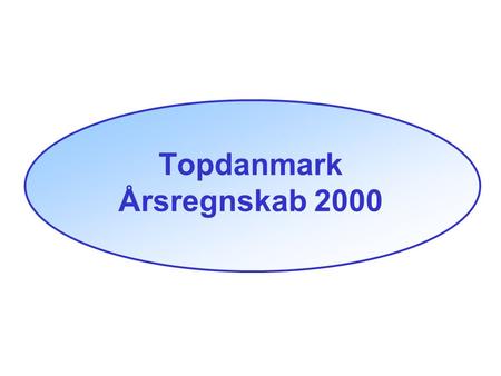Topdanmark Årsregnskab 2000. 2 Financial highlights 2000 Overskud på 1.005 mio. kr. trods orkan- reservering på 490 mio. kr. Resultatet på 1.005 mio.