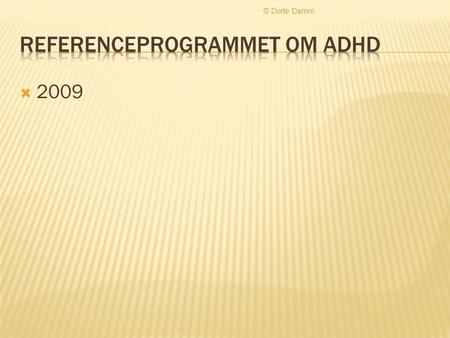 Referenceprogrammet om ADHD
