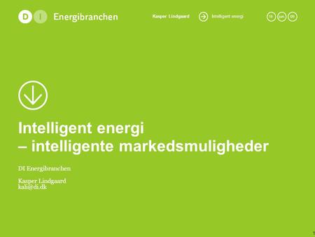 Intelligent energi – intelligente markedsmuligheder