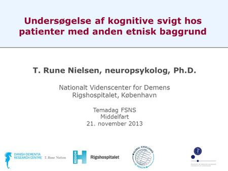 T. Rune Nielsen, neuropsykolog, Ph.D.