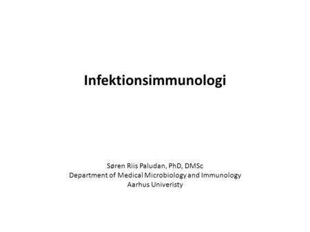 Infektionsimmunologi