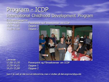 Program - ICDP International Childhood Development Program