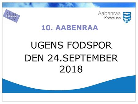 UGENS FODSPOR DEN 24.SEPTEMBER 2018