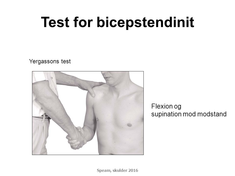 Test for bicepstendinit