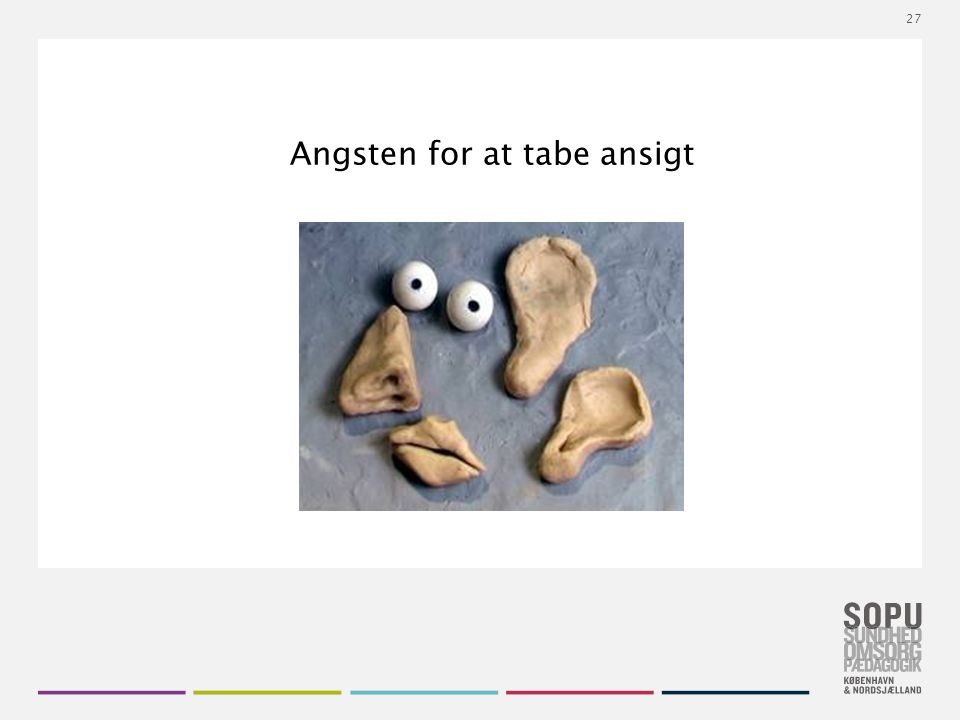 Angsten for at tabe ansigt