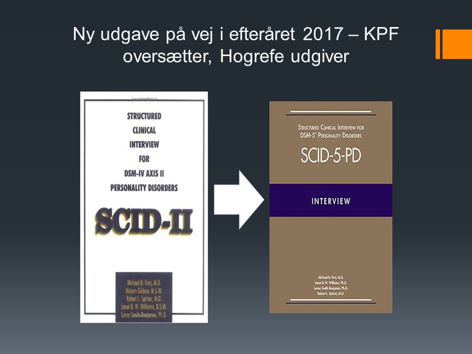 Ny udgave på vej i efteråret 2017 – KPF oversætter, Hogrefe udgiver