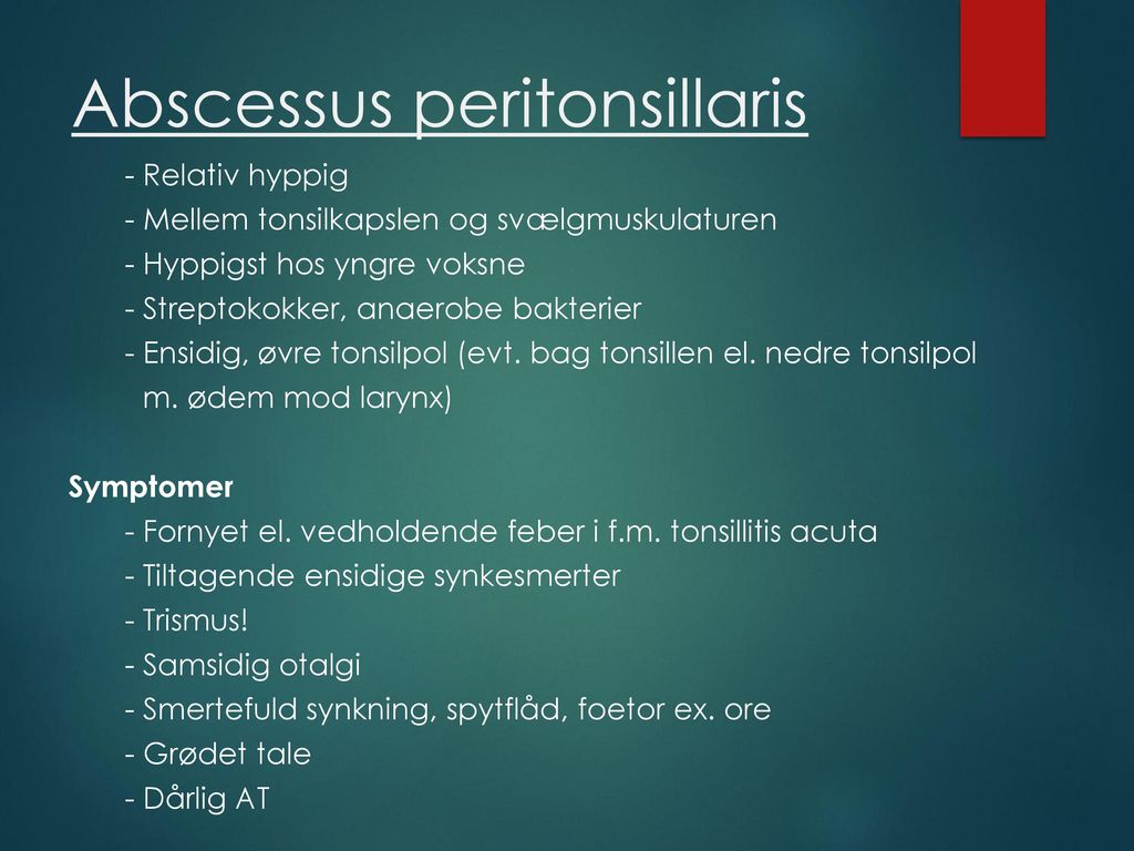 Abscessus peritonsillaris