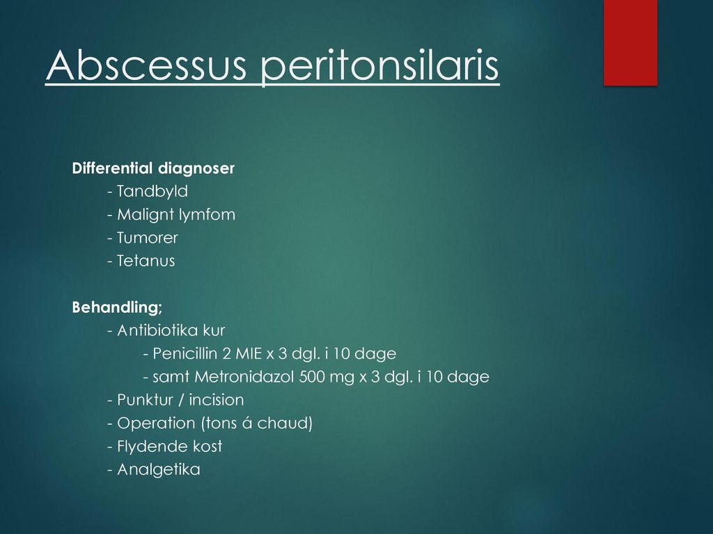 Abscessus peritonsilaris