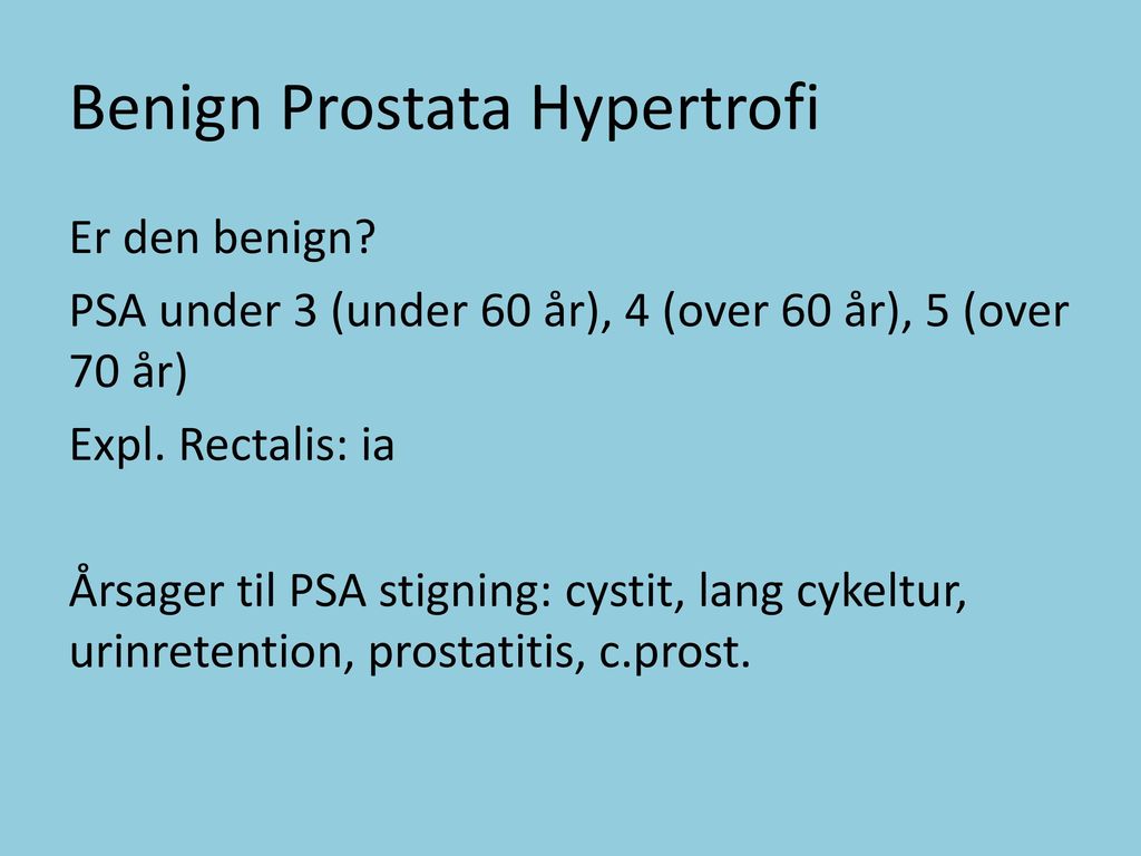 Benign Prostata Hypertrofi