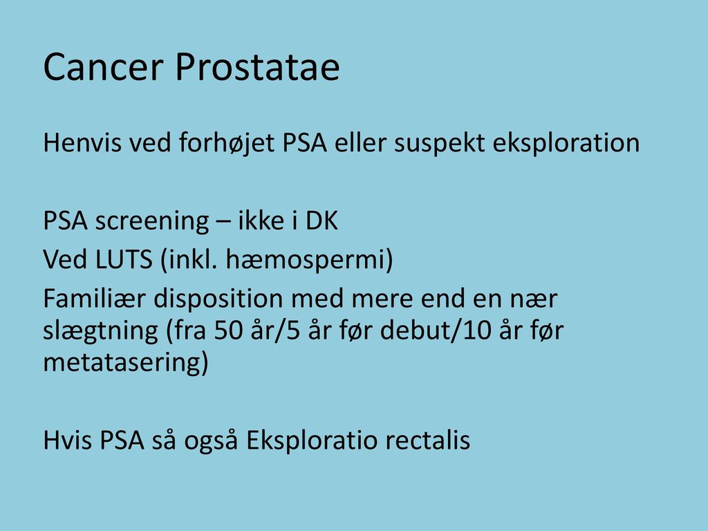Cancer Prostatae