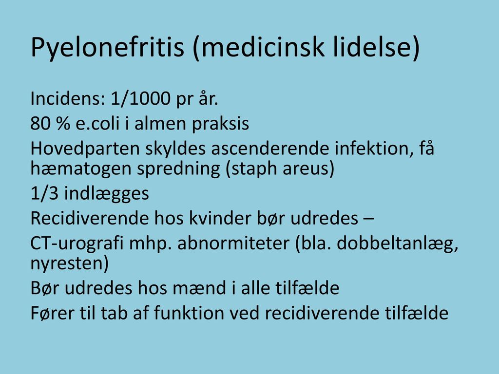 Pyelonefritis (medicinsk lidelse)