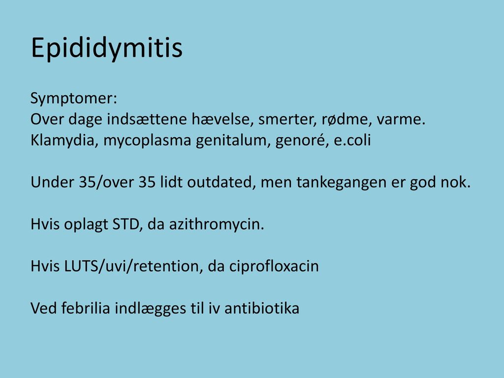 Epididymitis