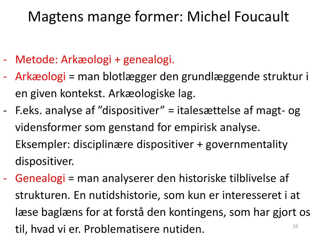 Magtens mange former: Michel Foucault