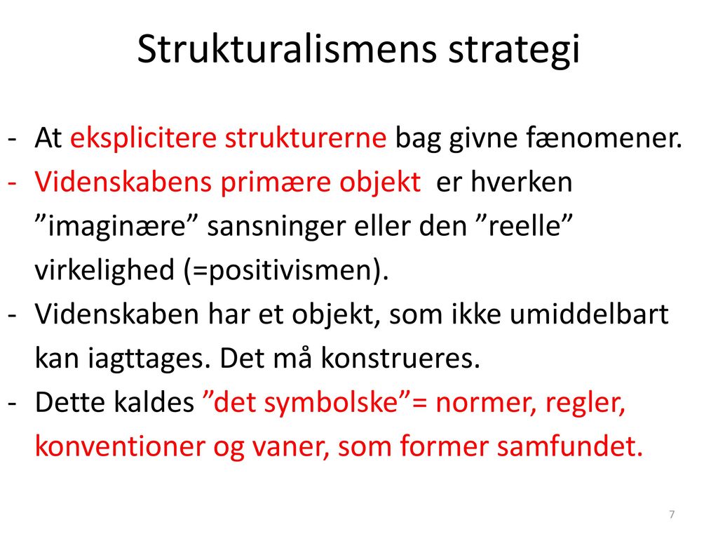 Strukturalismens strategi