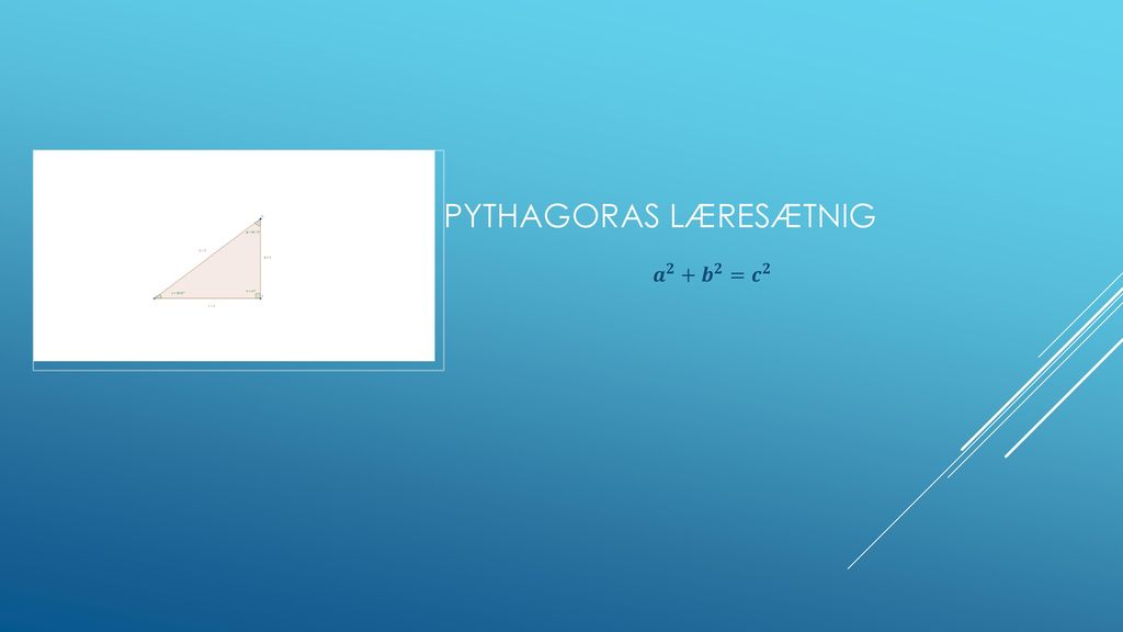 Pythagoras læresætnig