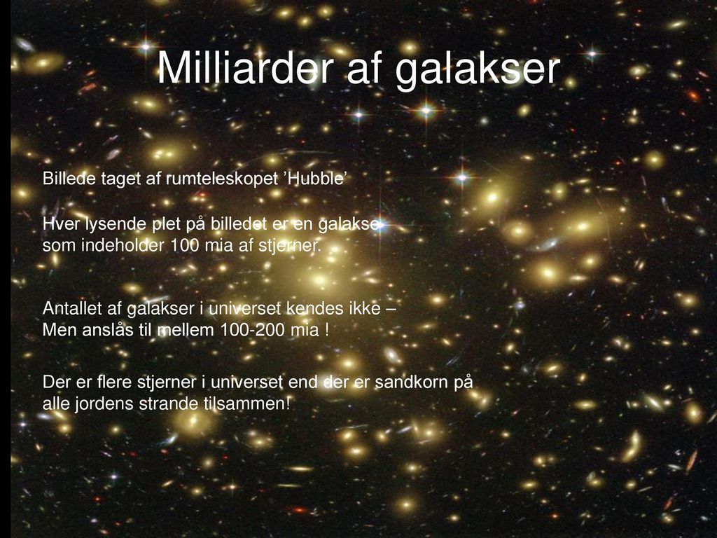Galakser kolliderer Afstanden mellem galaksernes stjerner