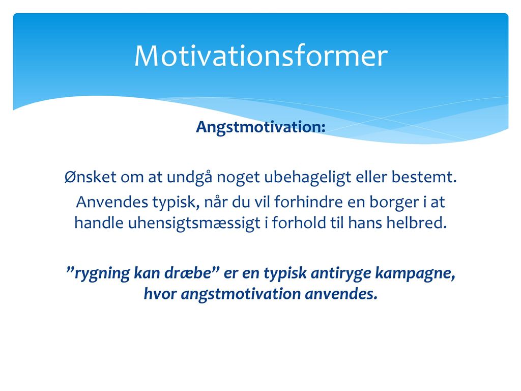 Motivationsformer