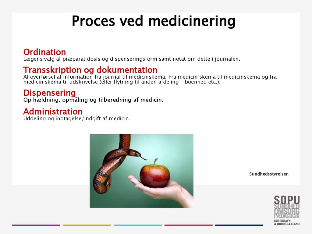 Proces ved medicinering