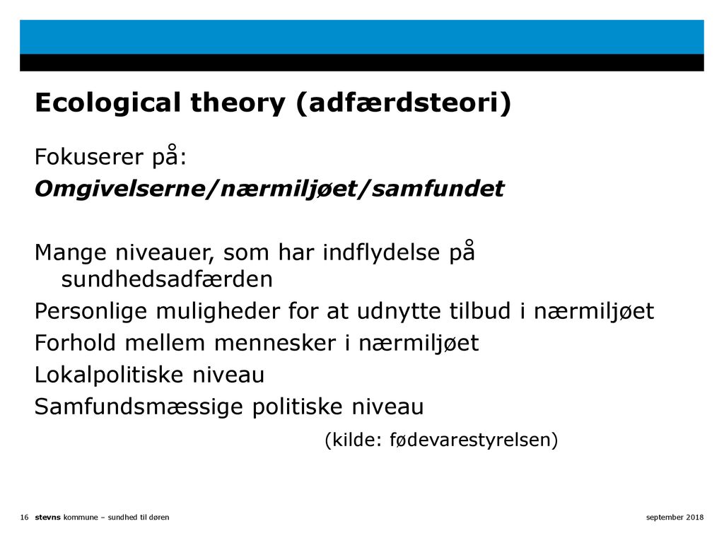 Ecological theory (adfærdsteori)
