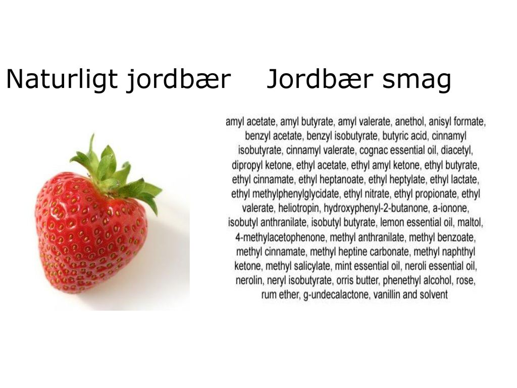 Naturligt jordbær Jordbær smag