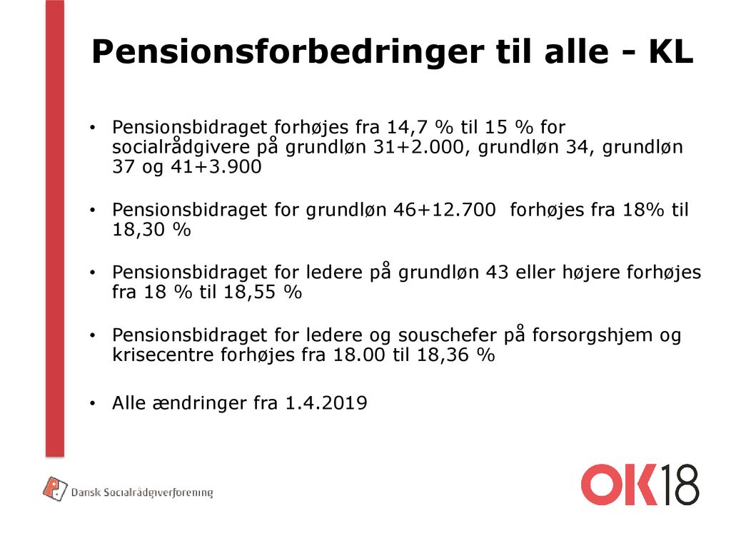 Pensionsforbedringer til alle - KL