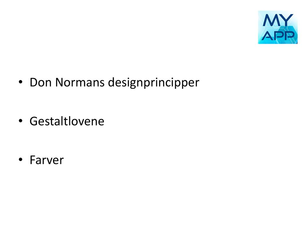 Don Normans designprincipper