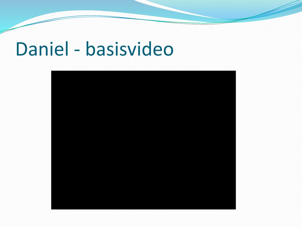 Daniel - basisvideo