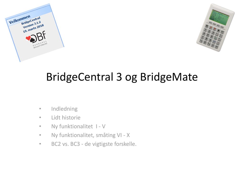 BridgeCentral 3 og BridgeMate