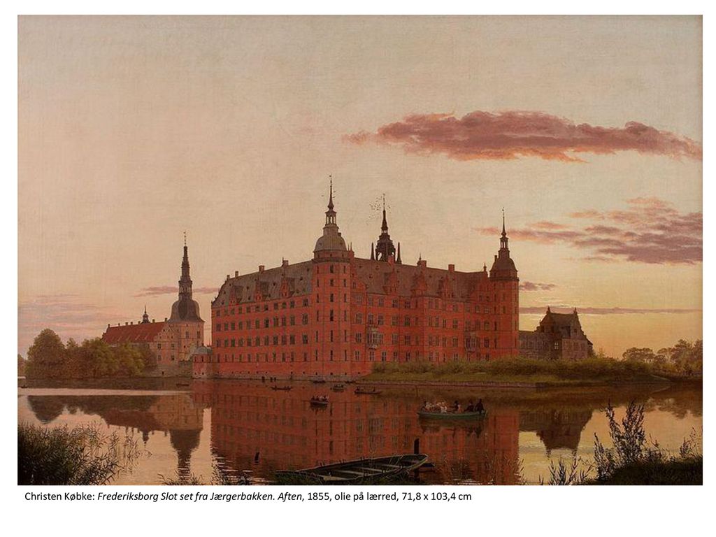 Christen Købke: Frederiksborg Slot set fra Jærgerbakken