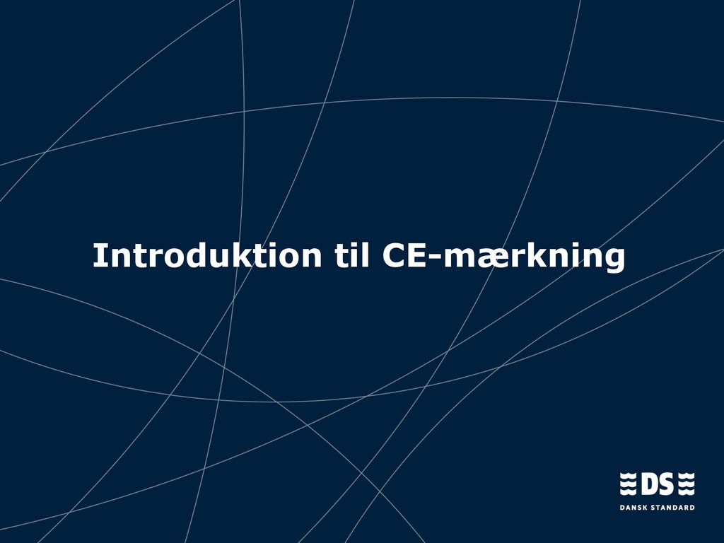 Introduktion til CE-mærkning