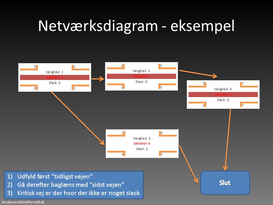 Netværksdiagram - eksempel