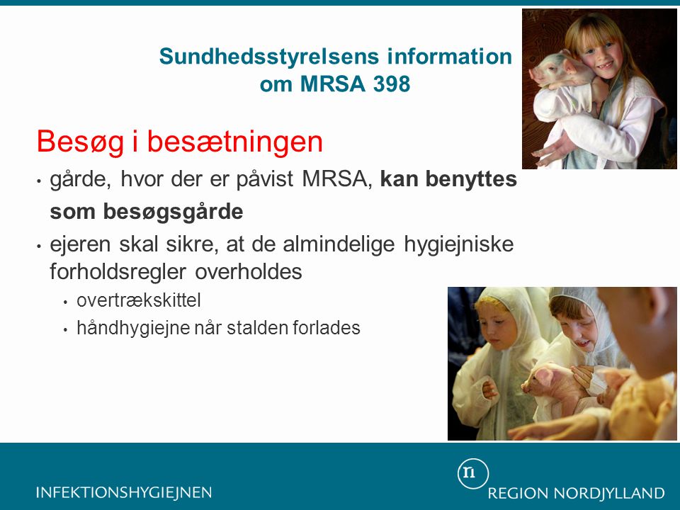 Sundhedsstyrelsens information om MRSA 398