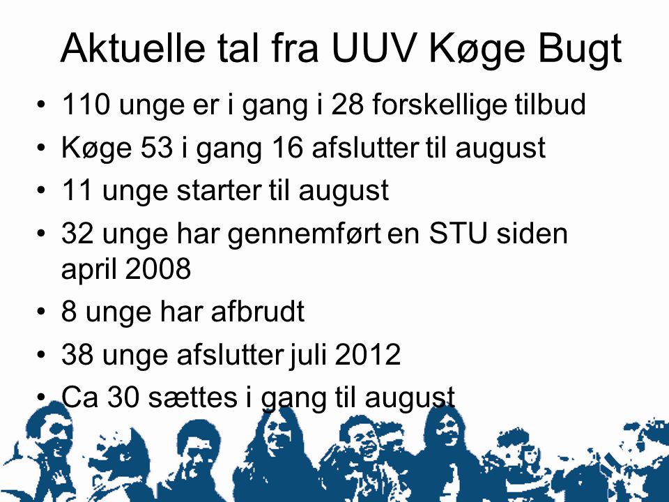 Aktuelle tal fra UUV Køge Bugt