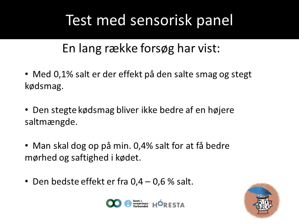 Test med sensorisk panel