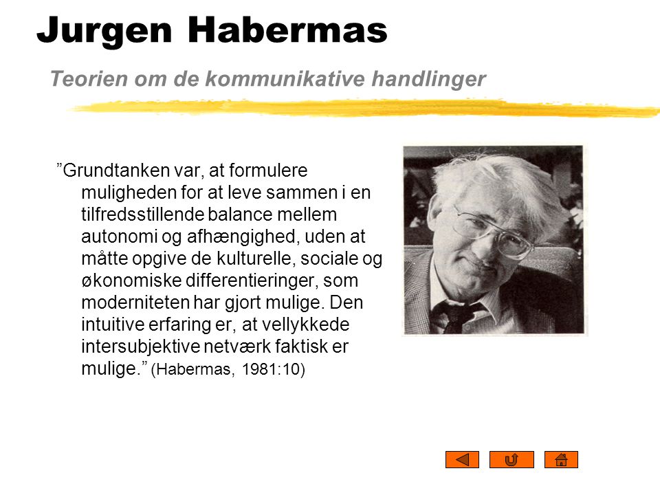 Jurgen Habermas Teorien om de kommunikative handlinger