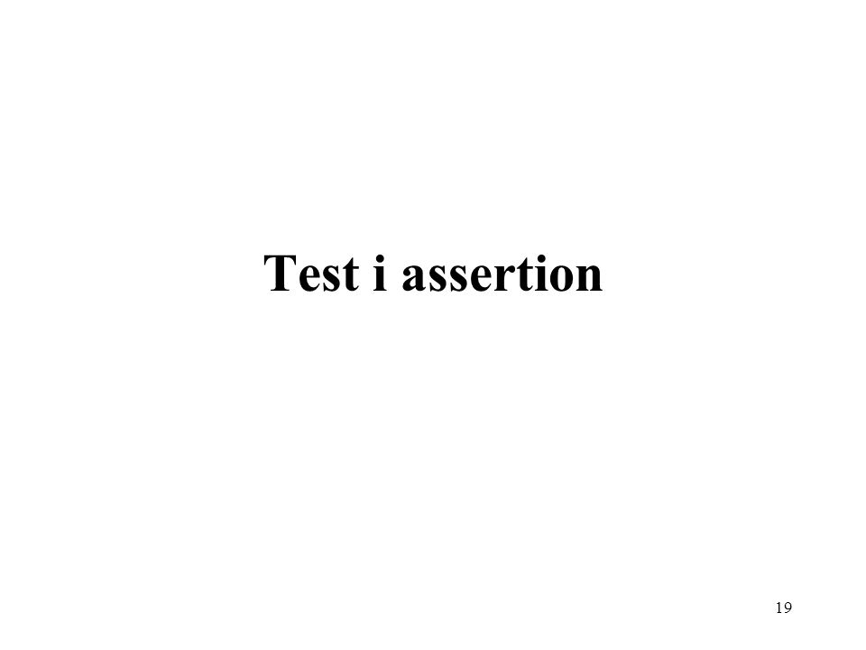 Test i assertion