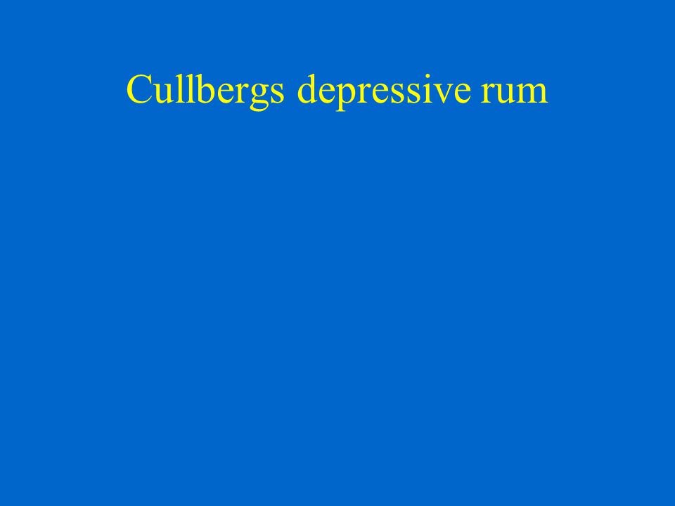 Cullbergs depressive rum