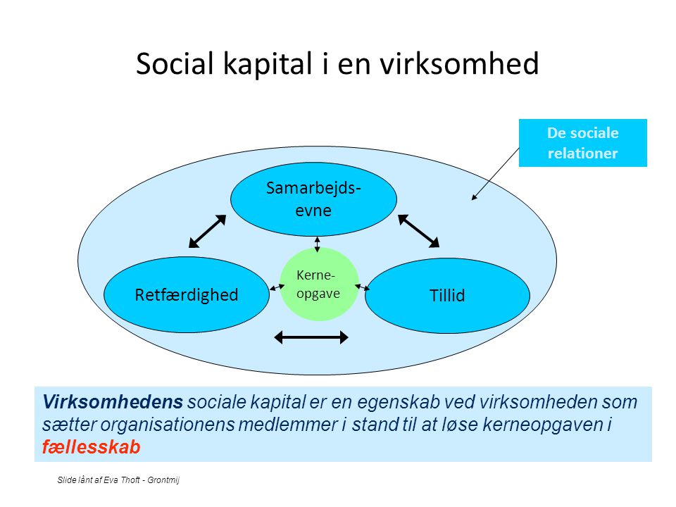 Social kapital i en virksomhed