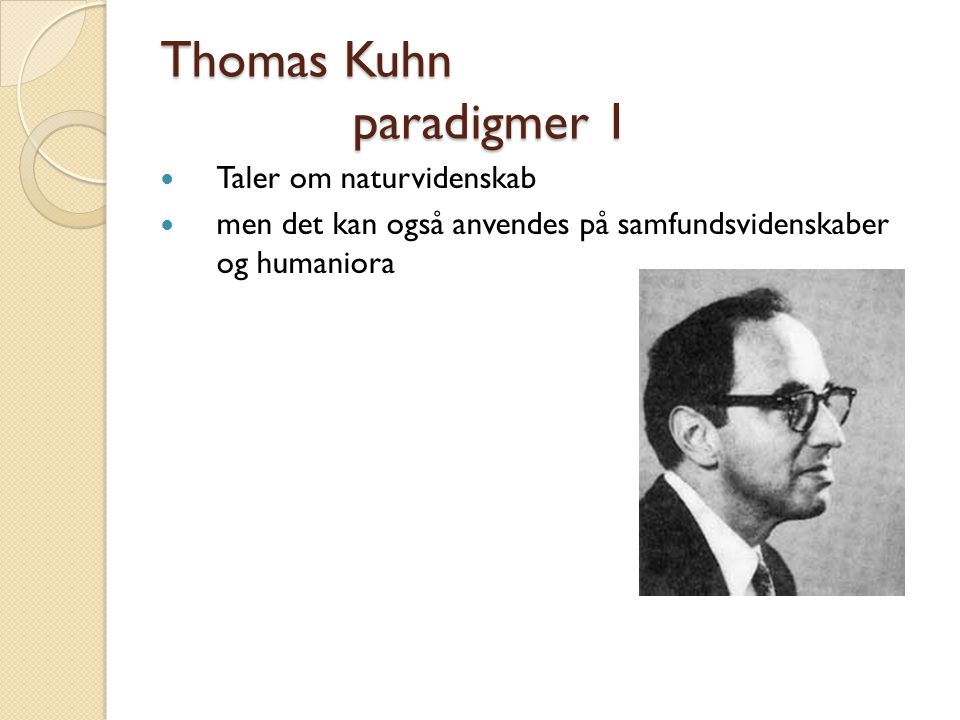 Thomas Kuhn paradigmer 1