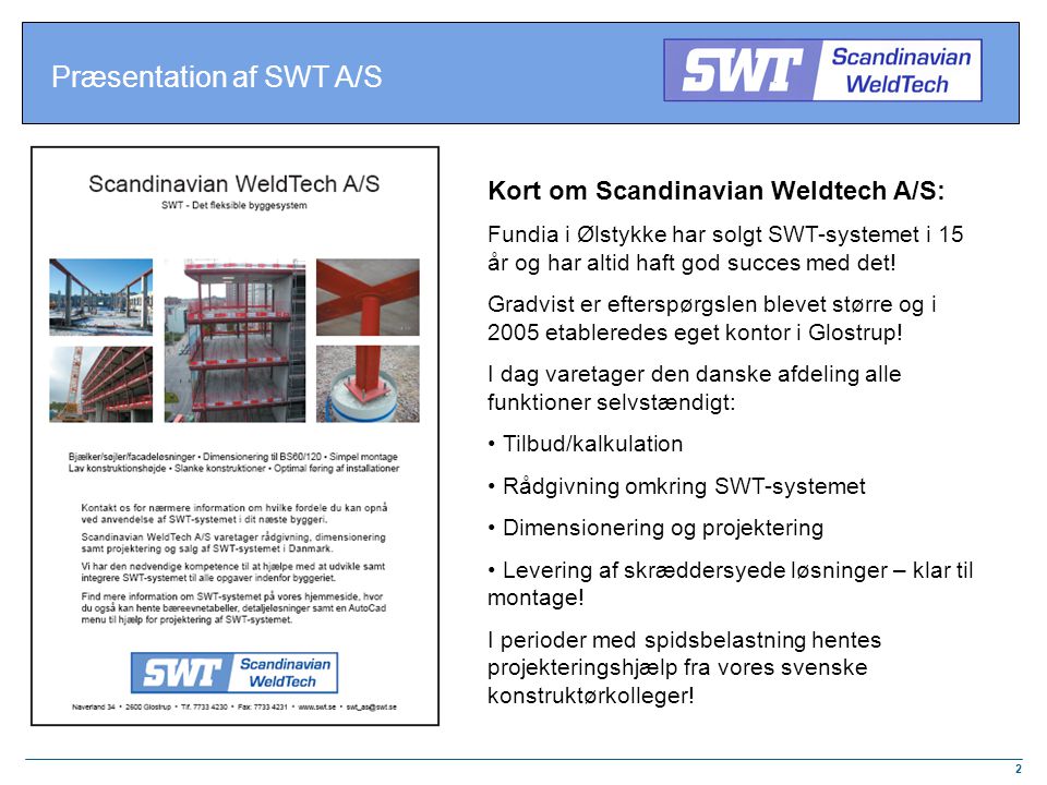 Præsentation af SWT A/S