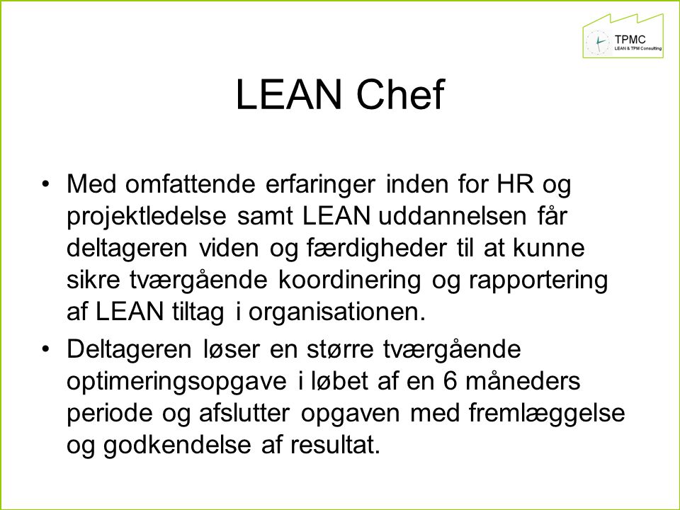 LEAN Chef