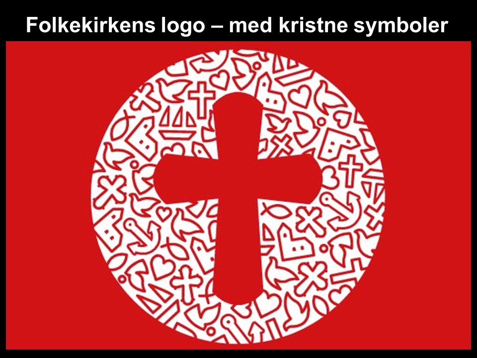 Folkekirkens logo – med kristne symboler