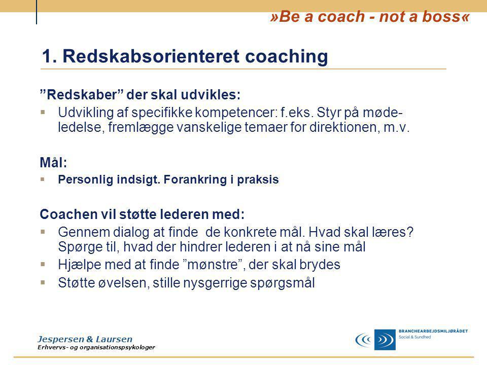 1. Redskabsorienteret coaching