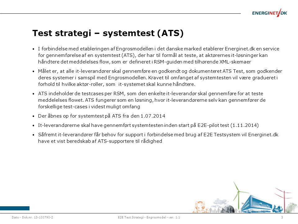 Test strategi – systemtest (ATS)