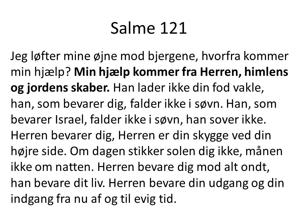 Salme 121