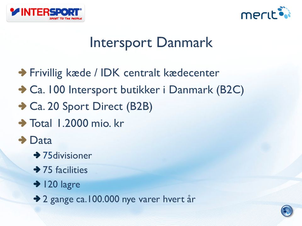 Intersport Danmark Frivillig kæde / IDK centralt kædecenter