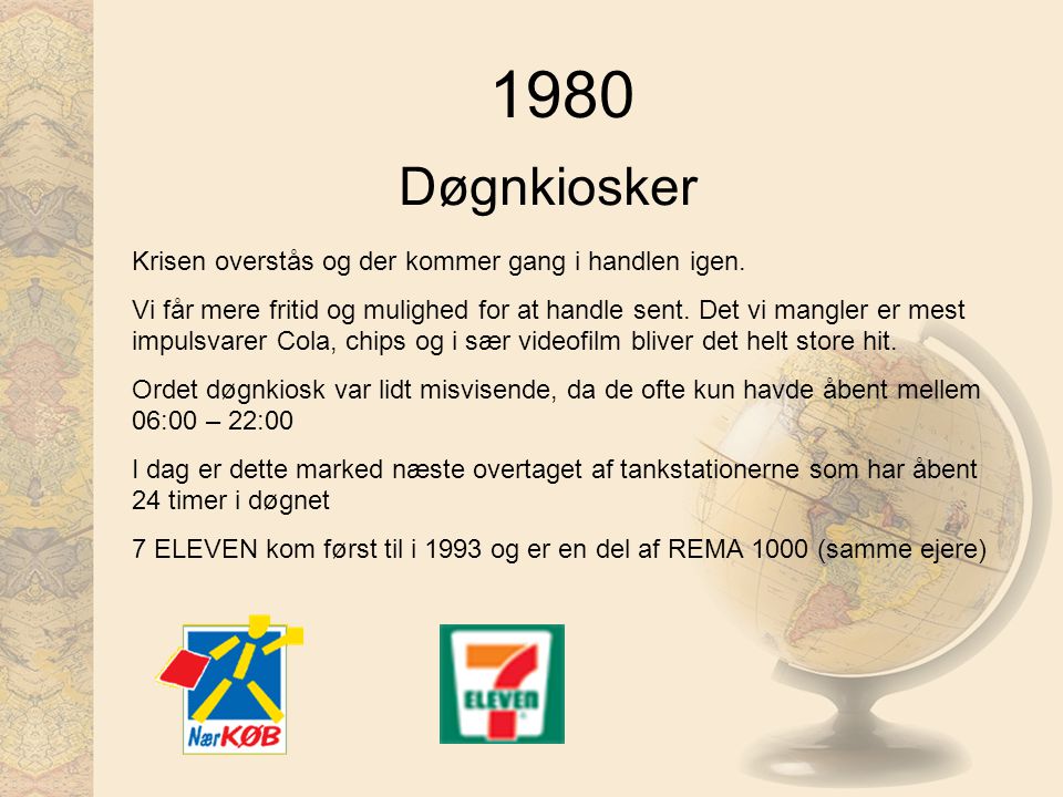 1980 Døgnkiosker Krisen overstås og der kommer gang i handlen igen.