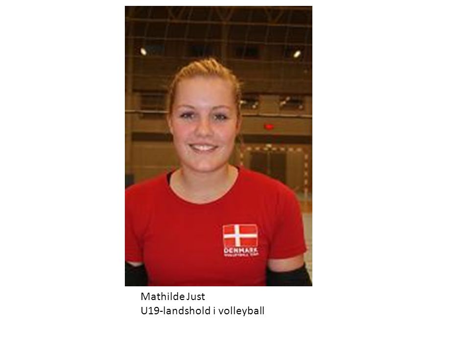 Mathilde Just U19-landshold i volleyball