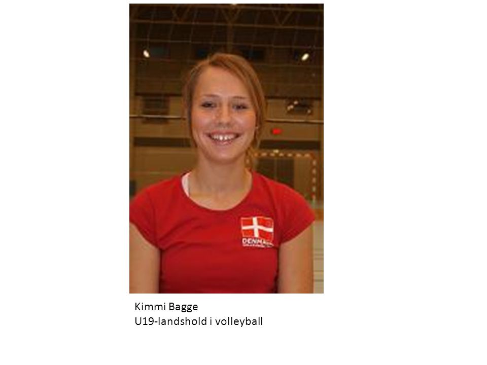 Kimmi Bagge U19-landshold i volleyball