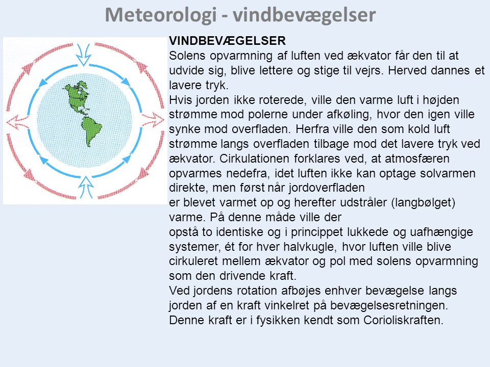 Meteorologi - vindbevægelser